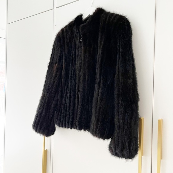 Saga Mink Fur Bomber - Picture 6 of 15